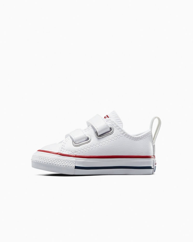 Converse Chuck Taylor All Star Easy-On Læder Hvide | 26904AHID