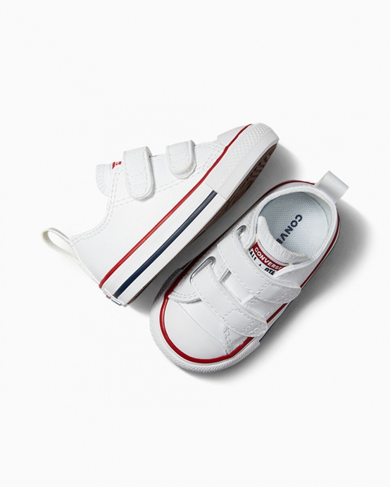 Converse Chuck Taylor All Star Easy-On Læder Hvide | 12387CULG