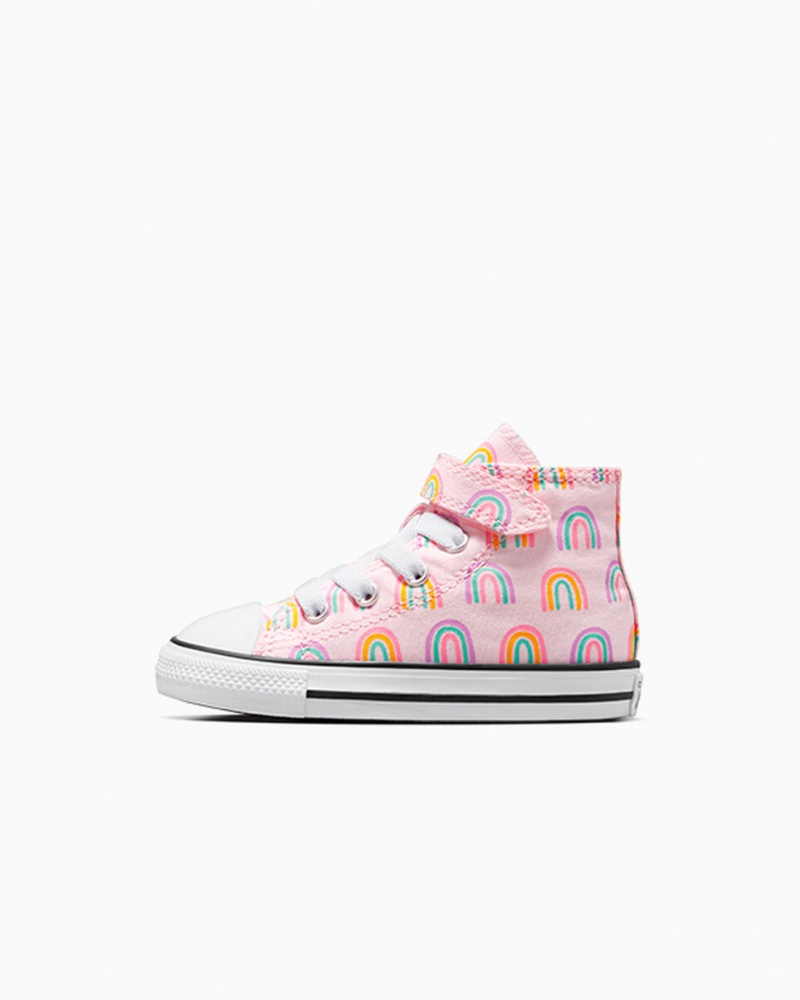 Converse Chuck Taylor All Star Easy-On Rainbows Lyserød | 05739JWZI