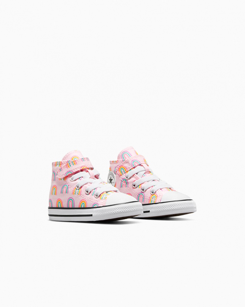 Converse Chuck Taylor All Star Easy-On Rainbows Lyserød | 05739JWZI