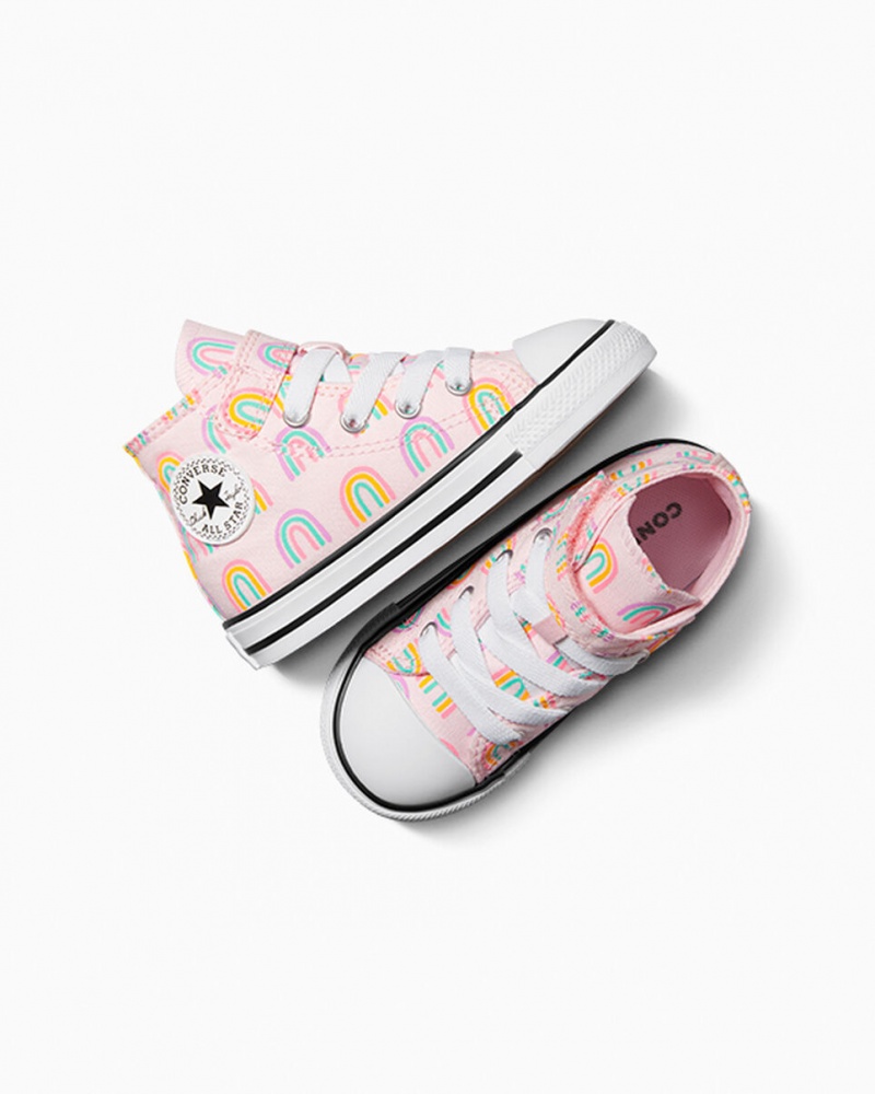 Converse Chuck Taylor All Star Easy-On Rainbows Lyserød | 05739JWZI