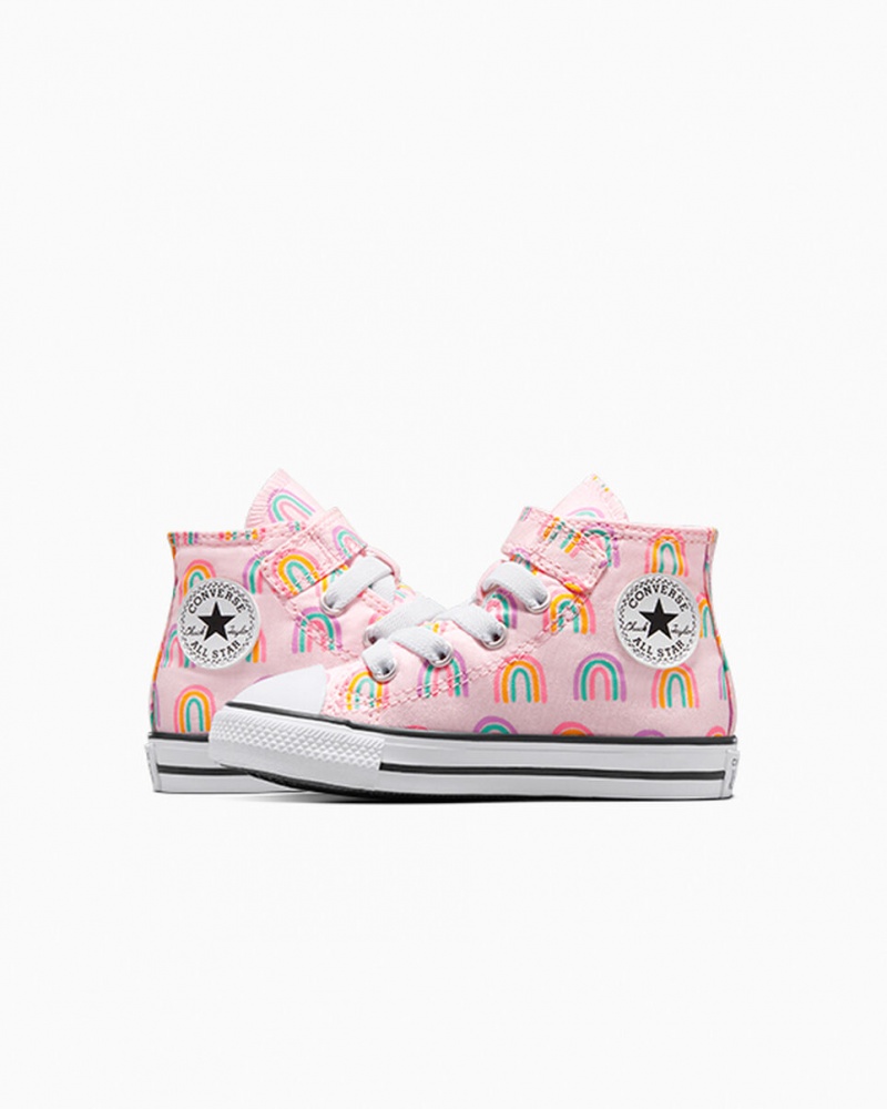 Converse Chuck Taylor All Star Easy-On Rainbows Lyserød | 05739JWZI