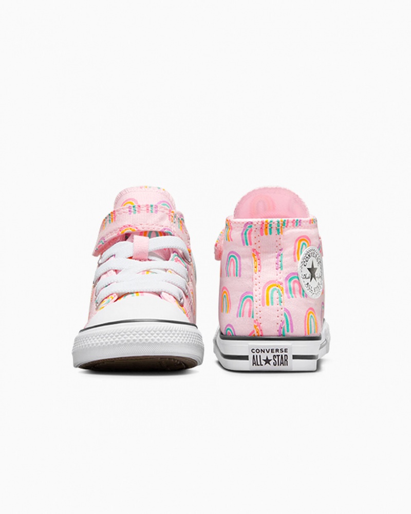 Converse Chuck Taylor All Star Easy-On Rainbows Lyserød | 05739JWZI