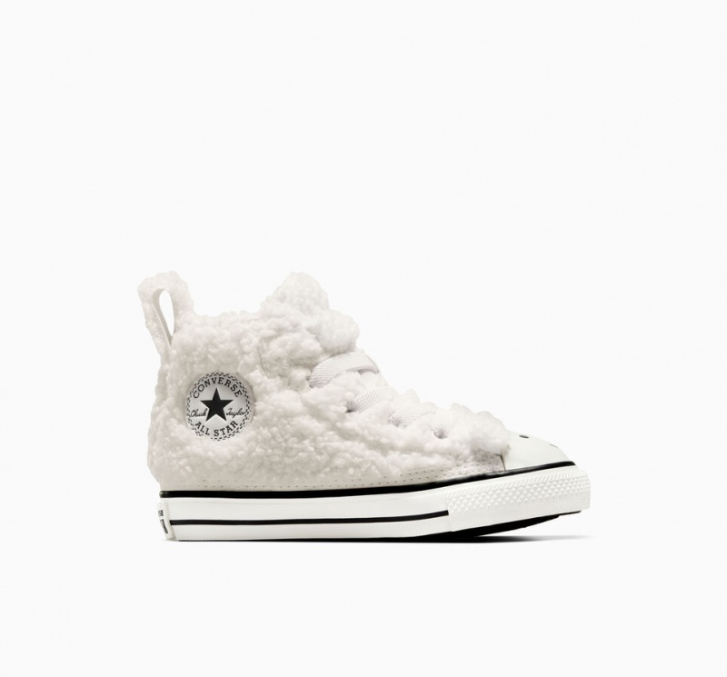 Converse Chuck Taylor All Star Easy On Faux Sherpa Hvide | 25089FUEG