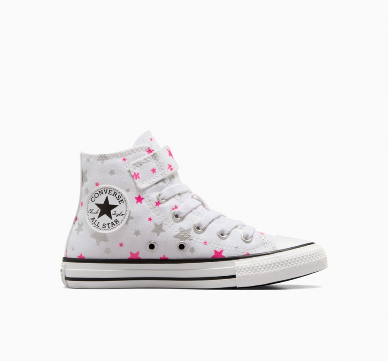 Converse Chuck Taylor All Star Easy On Sparkle Hvide Lyserød Hvide | 89501AGIW