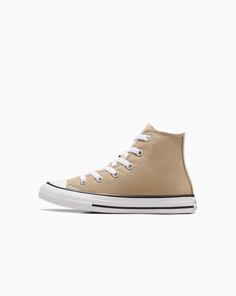 Converse Chuck Taylor All Star Excess Materials Khaki Hvide Sort | 72395IHEB