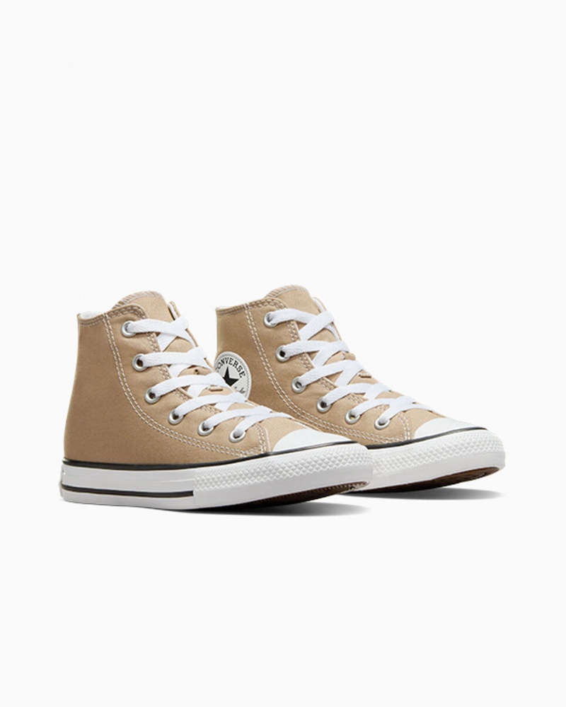 Converse Chuck Taylor All Star Excess Materials Khaki Hvide Sort | 72395IHEB