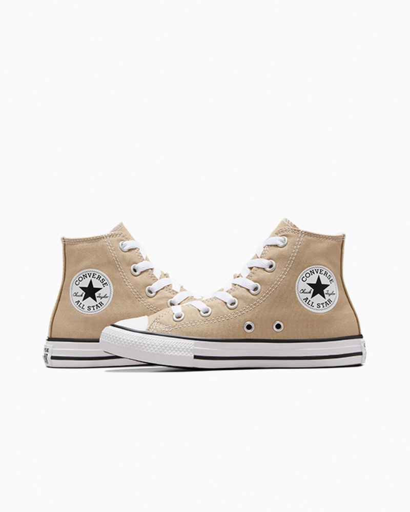 Converse Chuck Taylor All Star Excess Materials Khaki Hvide Sort | 72395IHEB