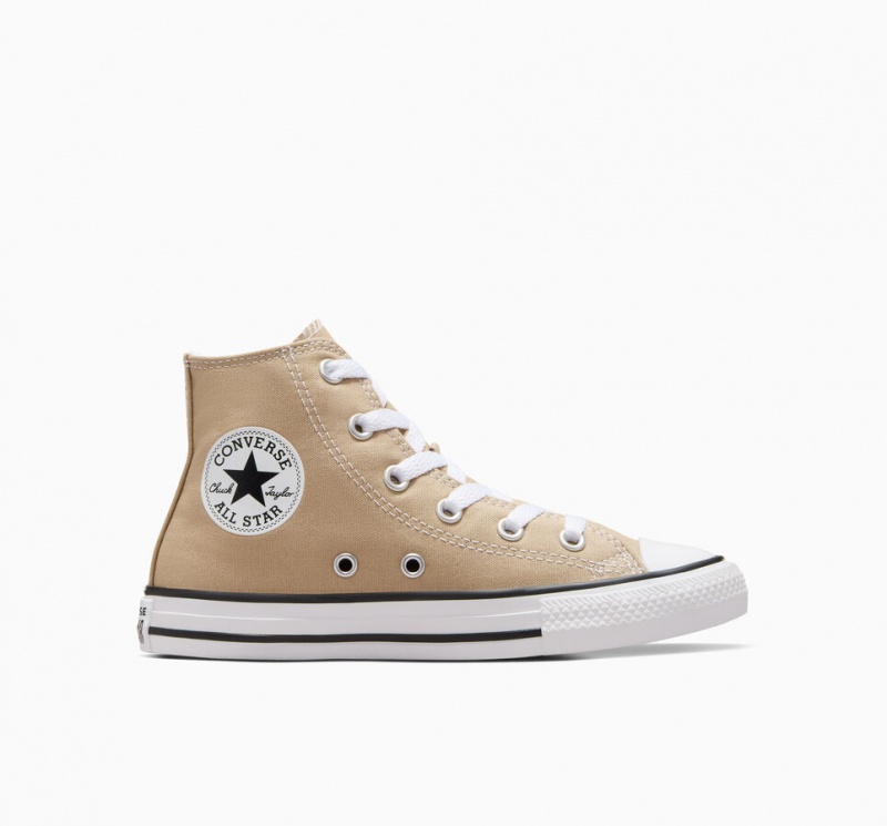 Converse Chuck Taylor All Star Excess Materials Khaki Hvide Sort | 72395IHEB