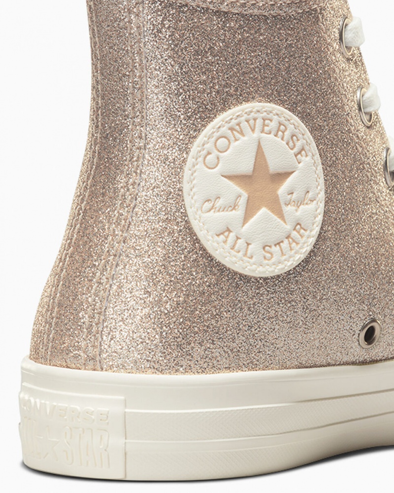 Converse Chuck Taylor All Star Glitter Lyseguld | 51762XLGP