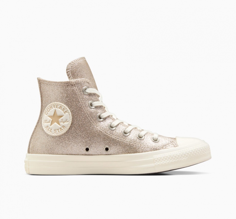 Converse Chuck Taylor All Star Glitter Lyseguld | 51762XLGP