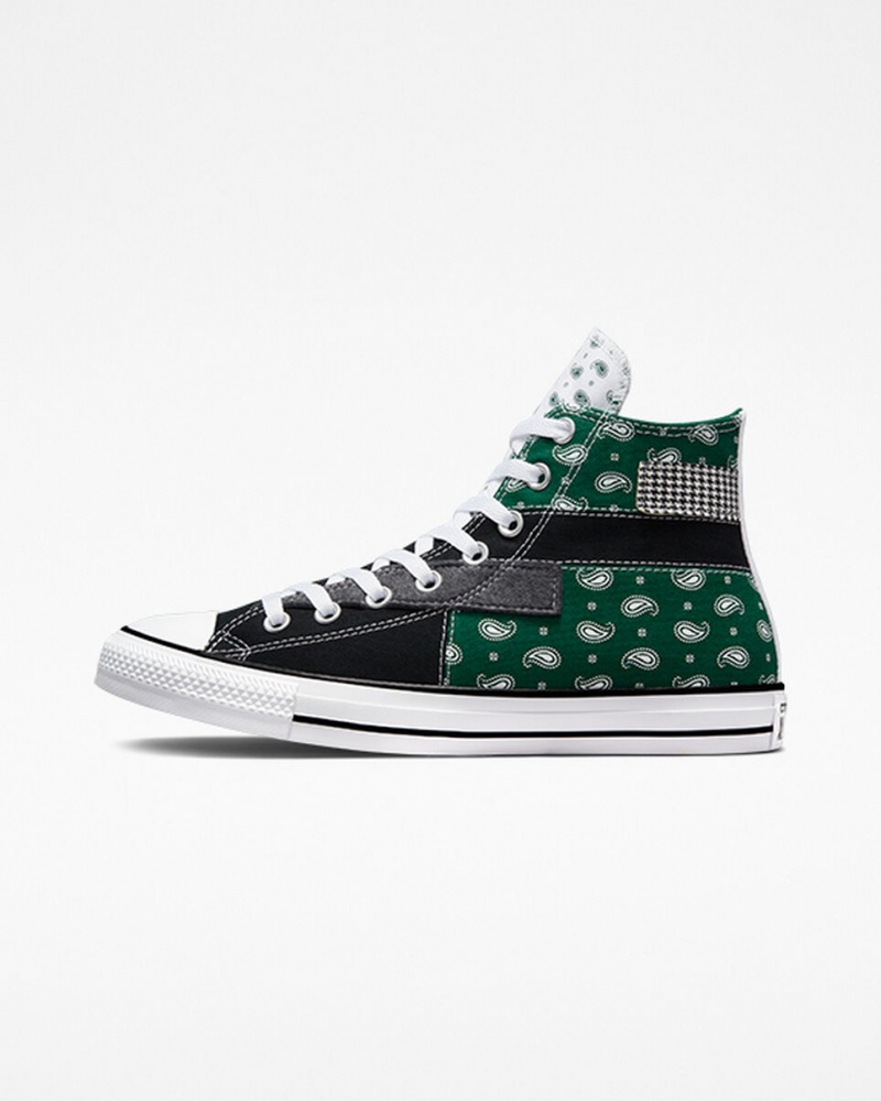 Converse Chuck Taylor All Star Hacked Patterns Sort Hvide | 20485YUEX