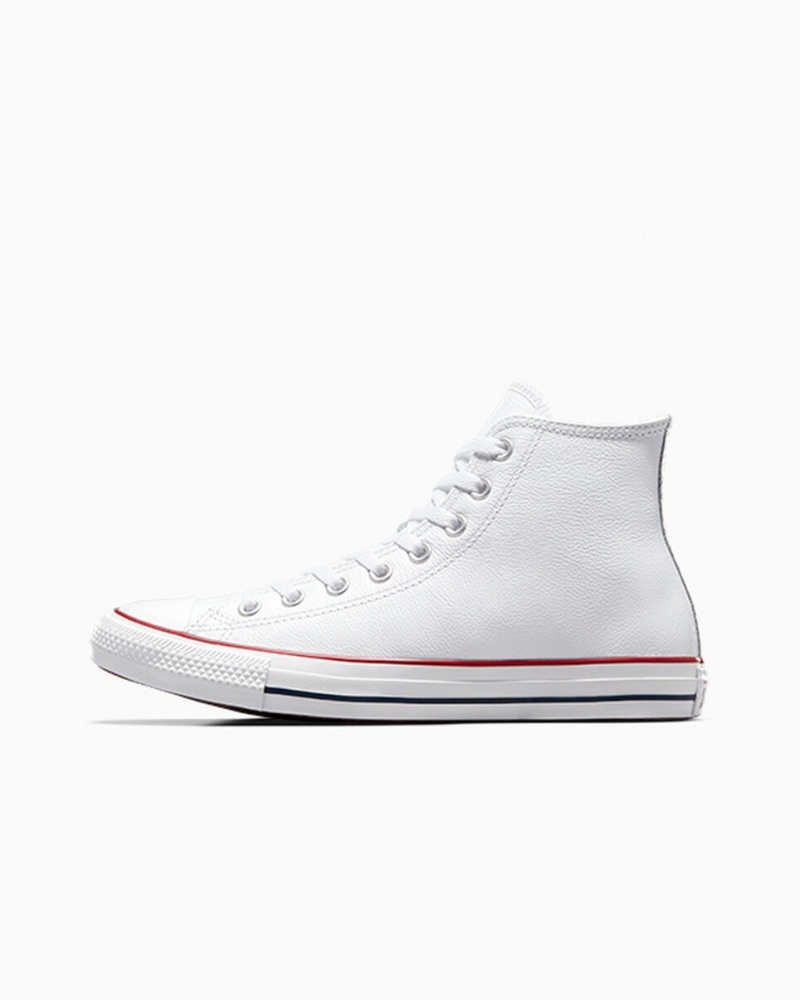 Converse Chuck Taylor All Star Læder Hvide | 96018LUNH