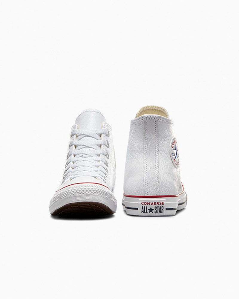 Converse Chuck Taylor All Star Læder Hvide | 96018LUNH