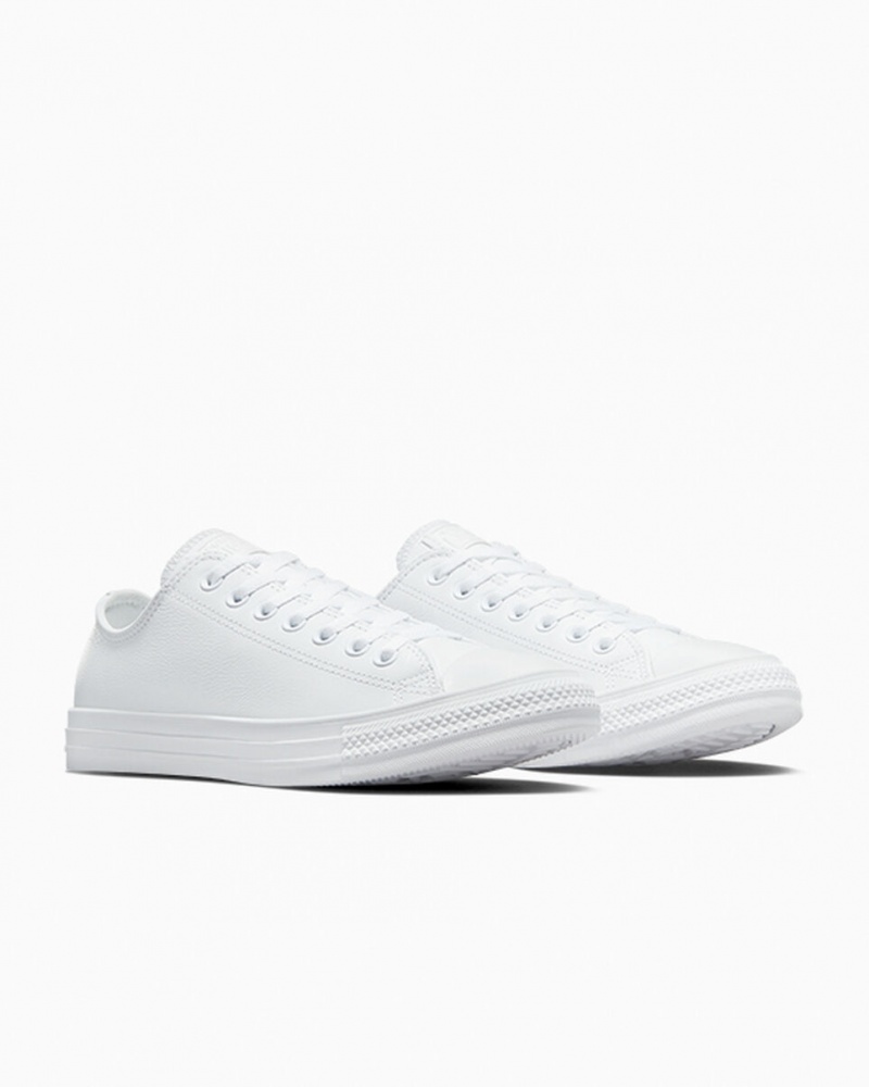 Converse Chuck Taylor All Star Læder Hvide | 69851NWBT