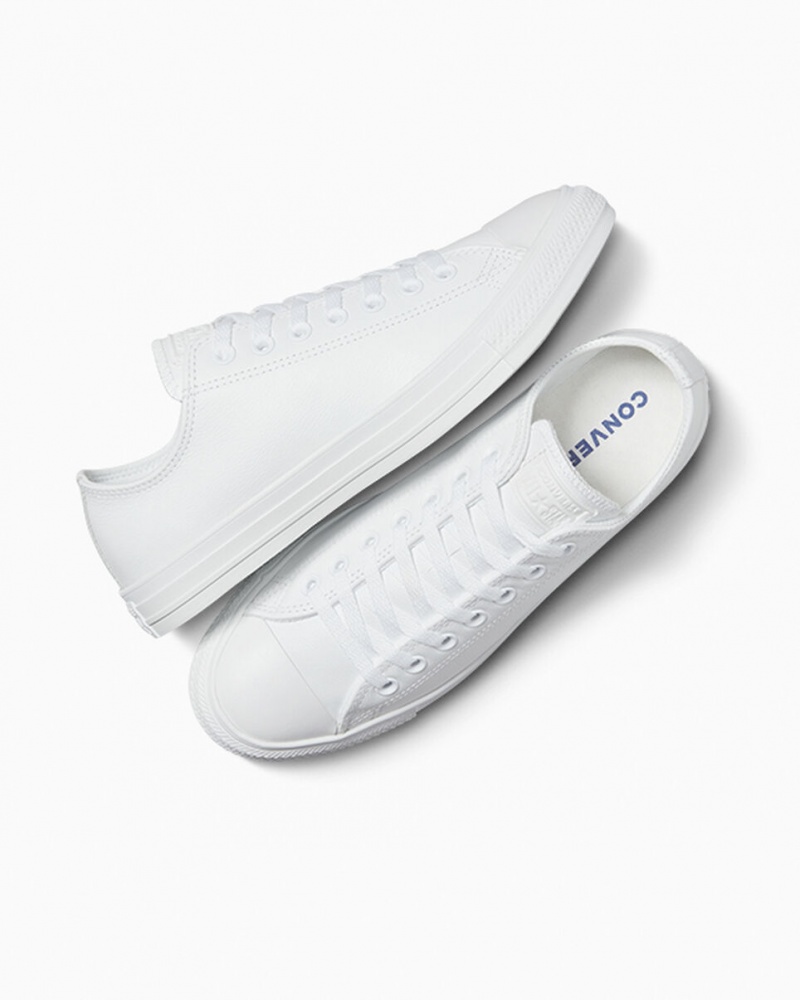 Converse Chuck Taylor All Star Læder Hvide | 69851NWBT