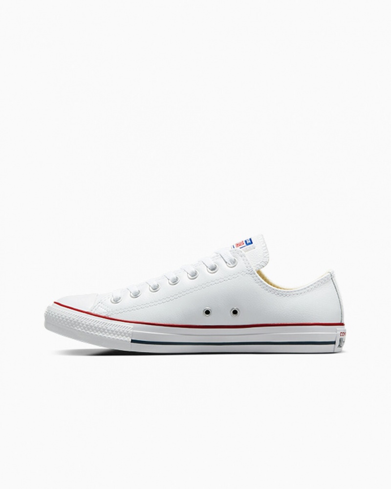 Converse Chuck Taylor All Star Læder Hvide | 56340EKNY