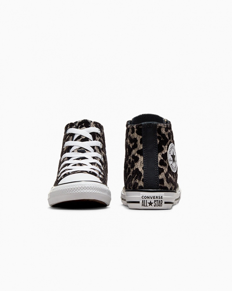 Converse Chuck Taylor All Star Leopard Lysesort Hvide | 31278ISXT