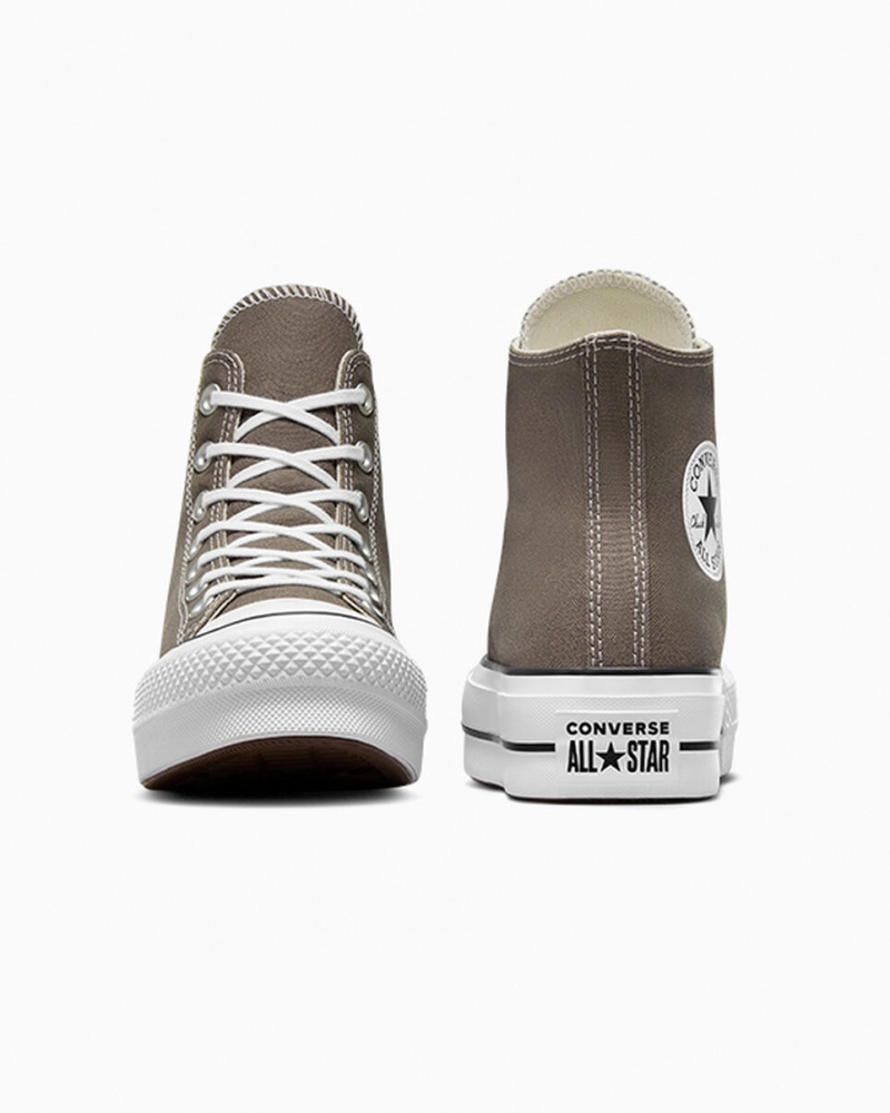 Converse Chuck Taylor All Star Lift Platform Hvide Sort | 67543XBYQ