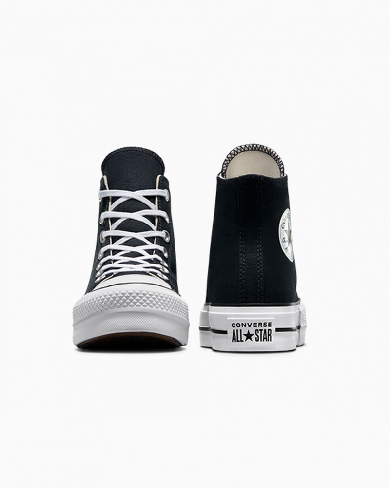 Converse Chuck Taylor All Star Lift Platform Sort Hvide Hvide | 71894EVUN