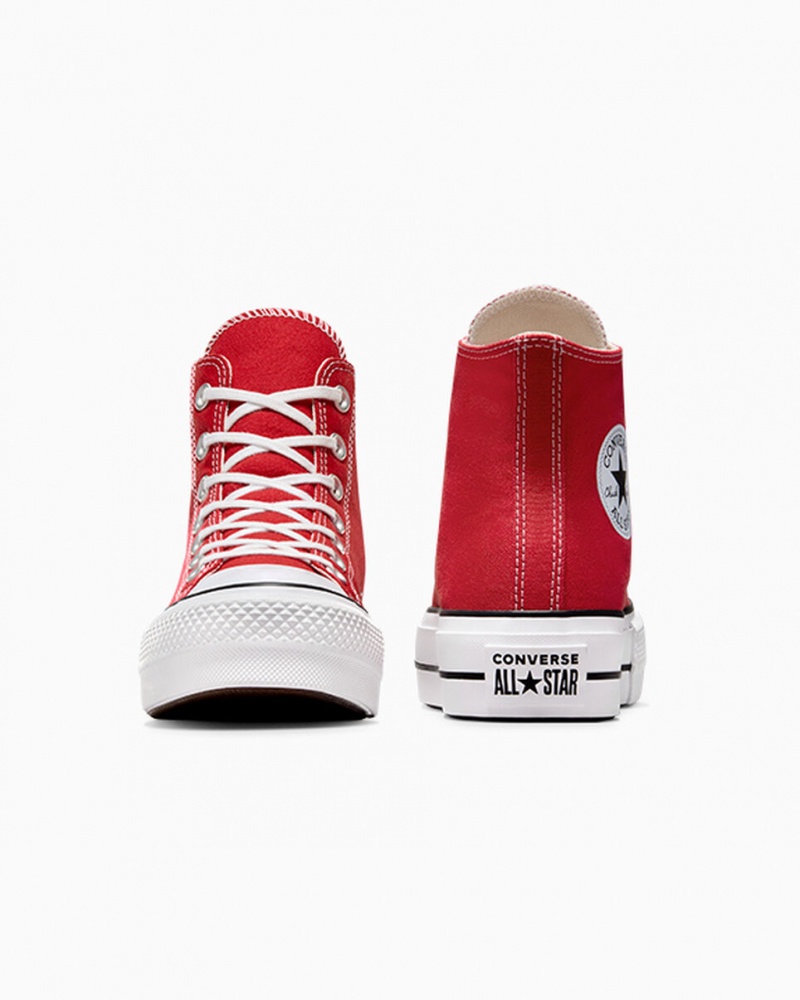 Converse Chuck Taylor All Star Lift Platform Rød Hvide Sort | 23748XDBJ