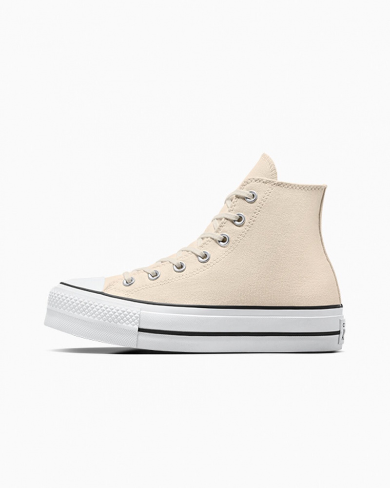 Converse Chuck Taylor All Star Lift Platform Hvide Sort | 16920ECPI