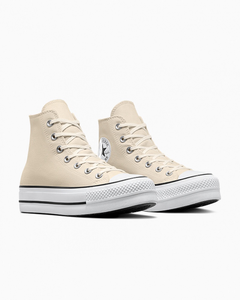 Converse Chuck Taylor All Star Lift Platform Hvide Sort | 16920ECPI