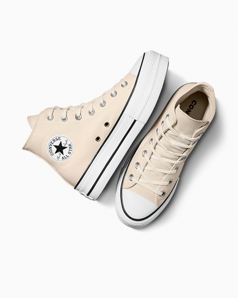 Converse Chuck Taylor All Star Lift Platform Hvide Sort | 16920ECPI