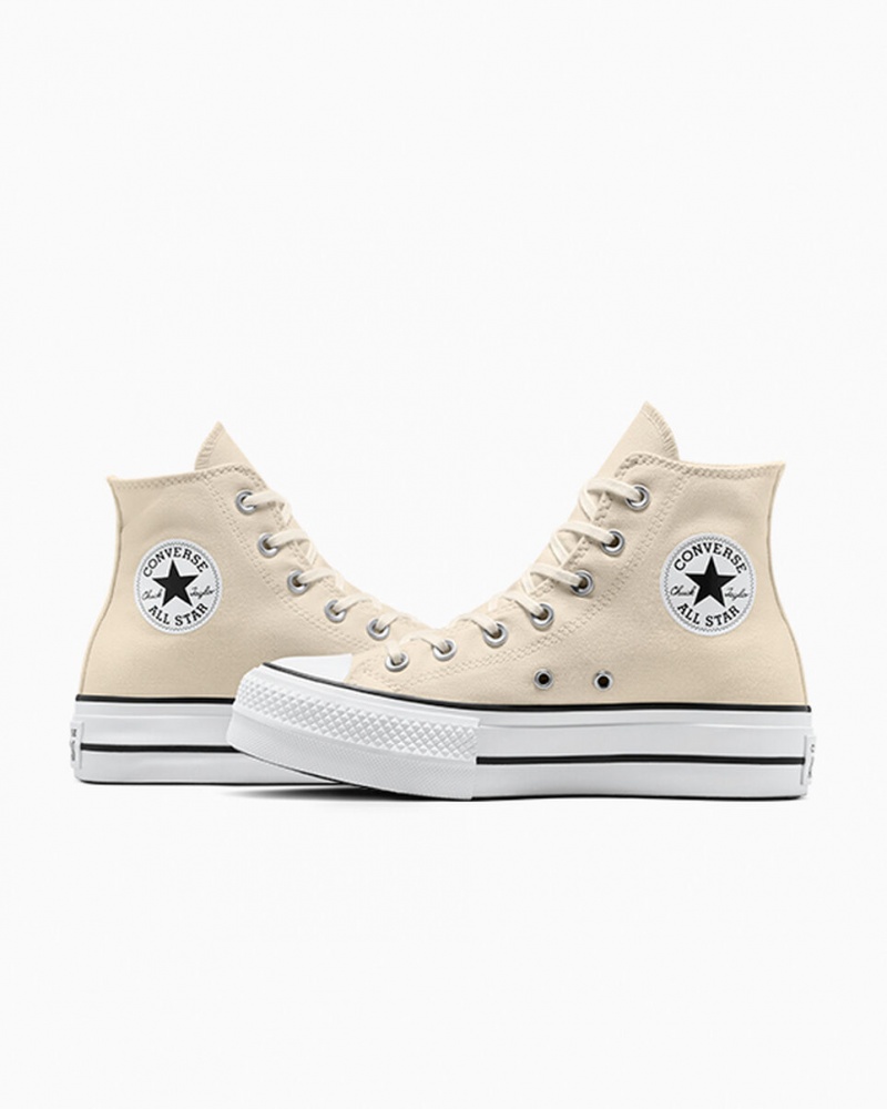 Converse Chuck Taylor All Star Lift Platform Hvide Sort | 16920ECPI