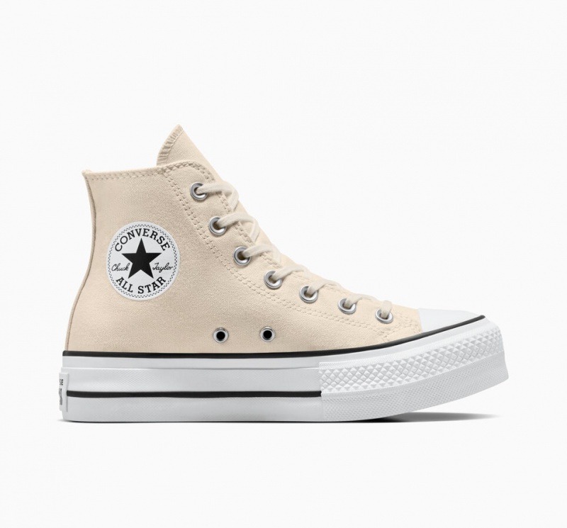 Converse Chuck Taylor All Star Lift Platform Hvide Sort | 16920ECPI