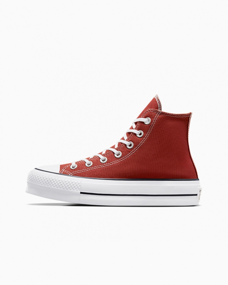 Converse Chuck Taylor All Star Lift Platform Rød Hvide Sort | 94067XTPQ