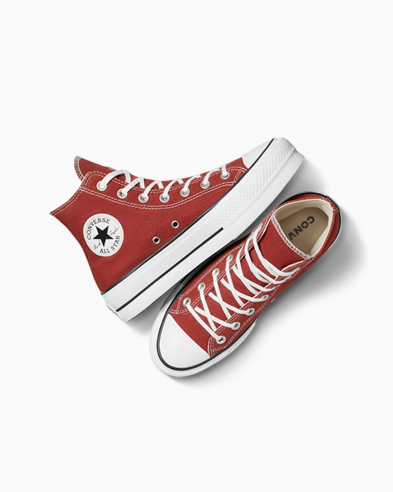 Converse Chuck Taylor All Star Lift Platform Rød Hvide Sort | 94067XTPQ