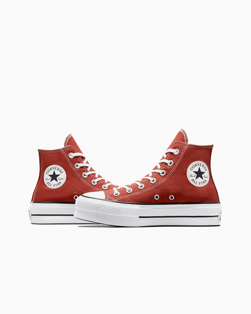 Converse Chuck Taylor All Star Lift Platform Rød Hvide Sort | 94067XTPQ