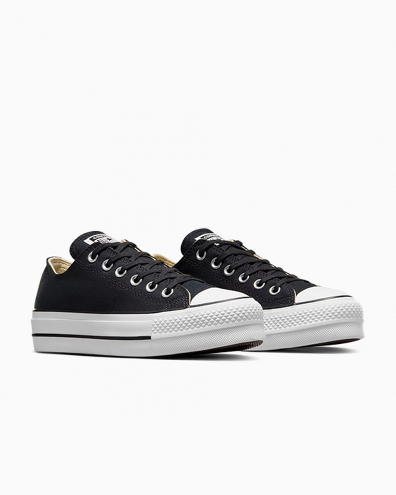 Converse Chuck Taylor All Star Lift Platform Sort Hvide Hvide | 62481LMRQ