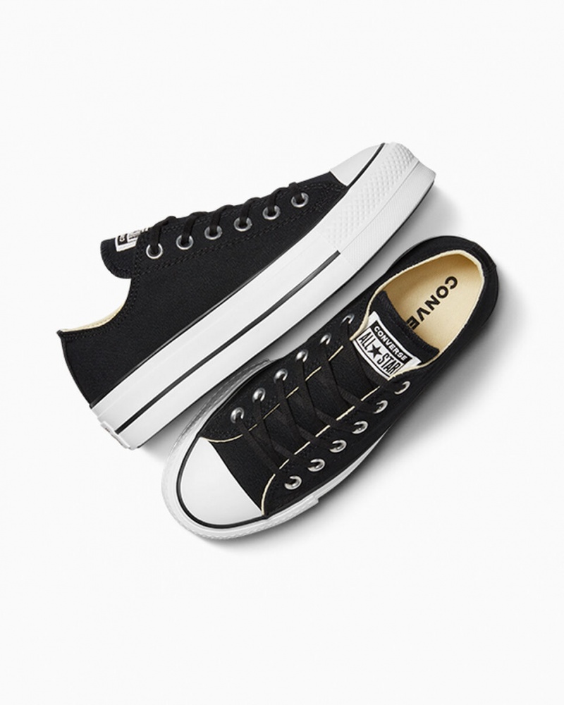 Converse Chuck Taylor All Star Lift Platform Sort Hvide Hvide | 62481LMRQ