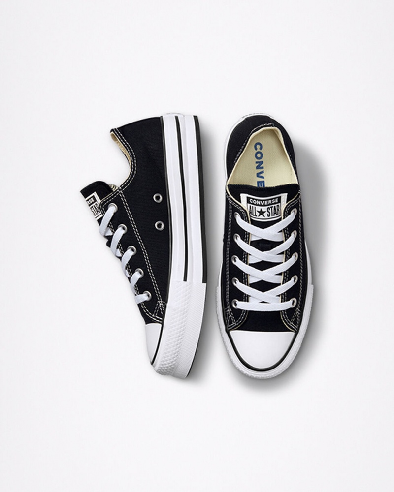 Converse Chuck Taylor All Star Lift Platform Sort Hvide Sort | 93517DZNM