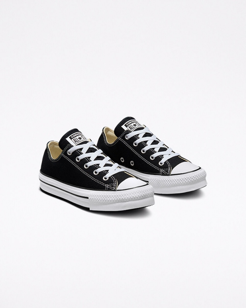 Converse Chuck Taylor All Star Lift Platform Sort Hvide Sort | 93517DZNM