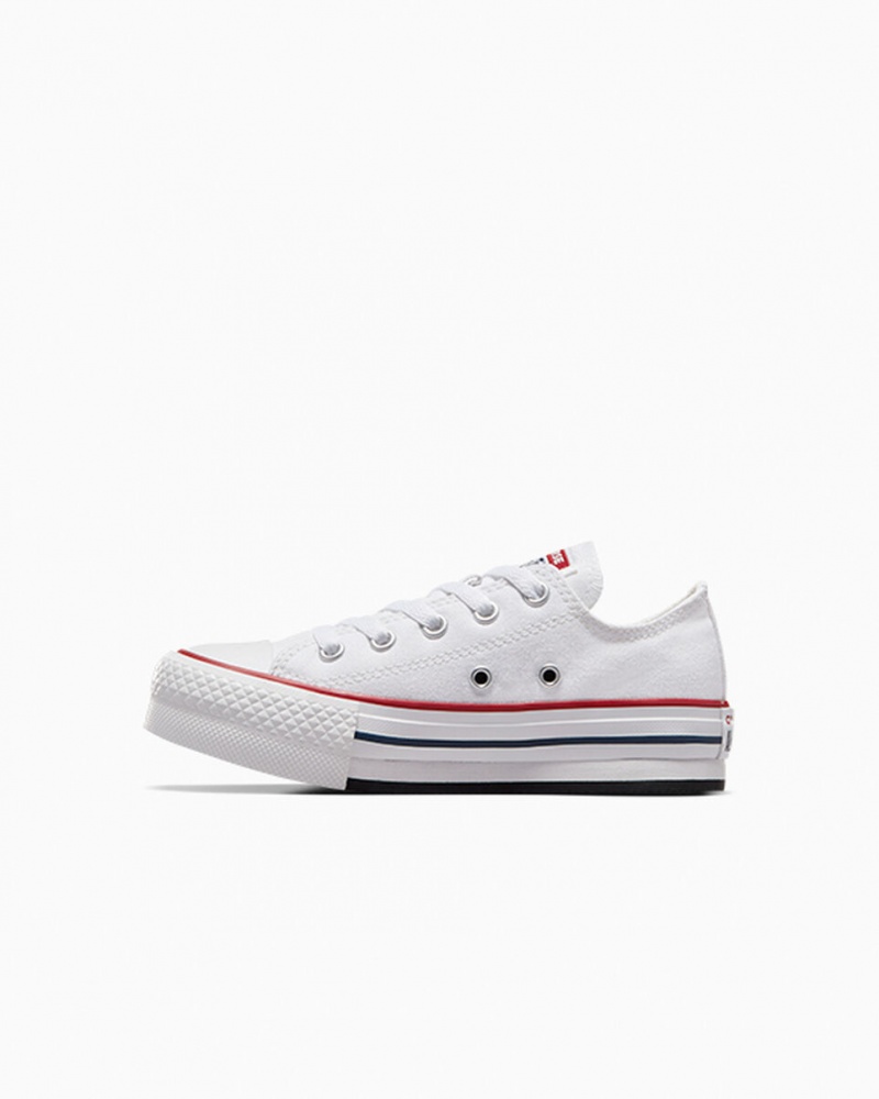 Converse Chuck Taylor All Star Lift Platform Hvide Mørkeblå | 65910TPHI