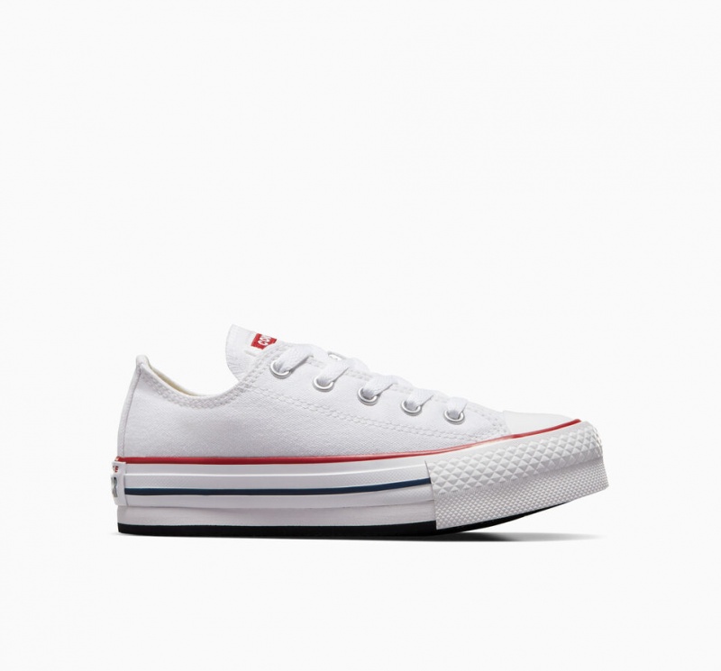 Converse Chuck Taylor All Star Lift Platform Hvide Mørkeblå | 65910TPHI