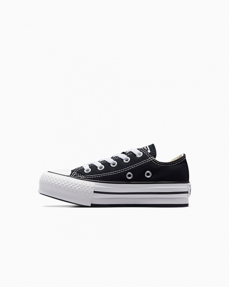 Converse Chuck Taylor All Star Lift Platform Sort Hvide Sort | 85746DMZH