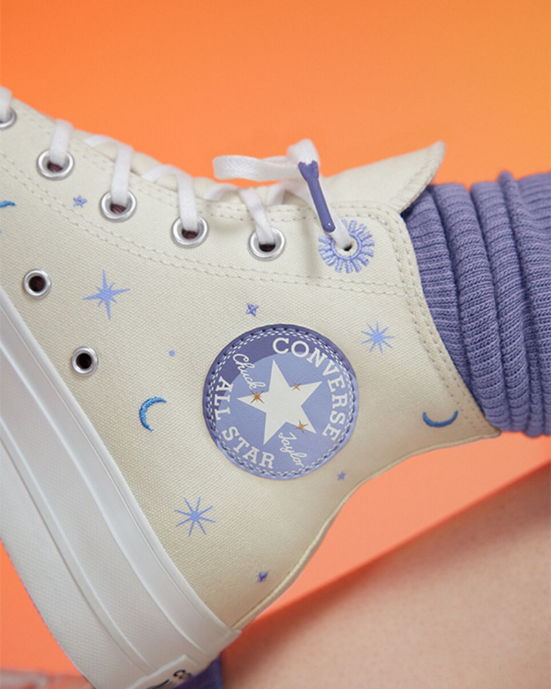 Converse Chuck Taylor All Star Lift Platform Celestial Lilla | 92380TRYQ