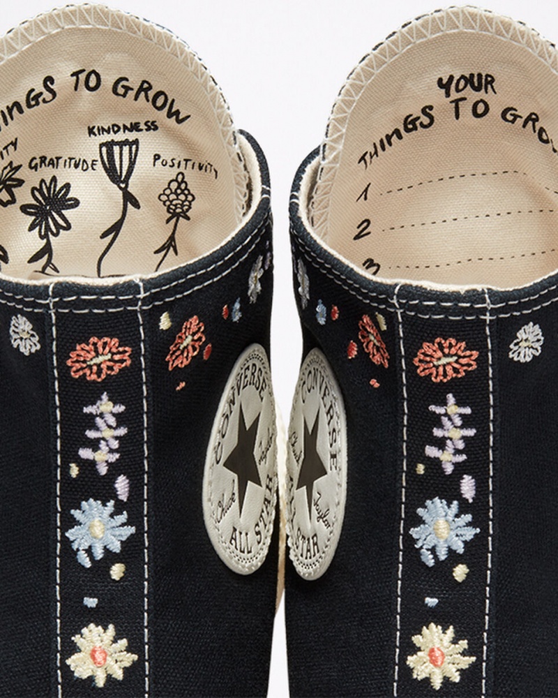 Converse Chuck Taylor All Star Lift Platform Embroidered Floral Sort | 12346ZQHY