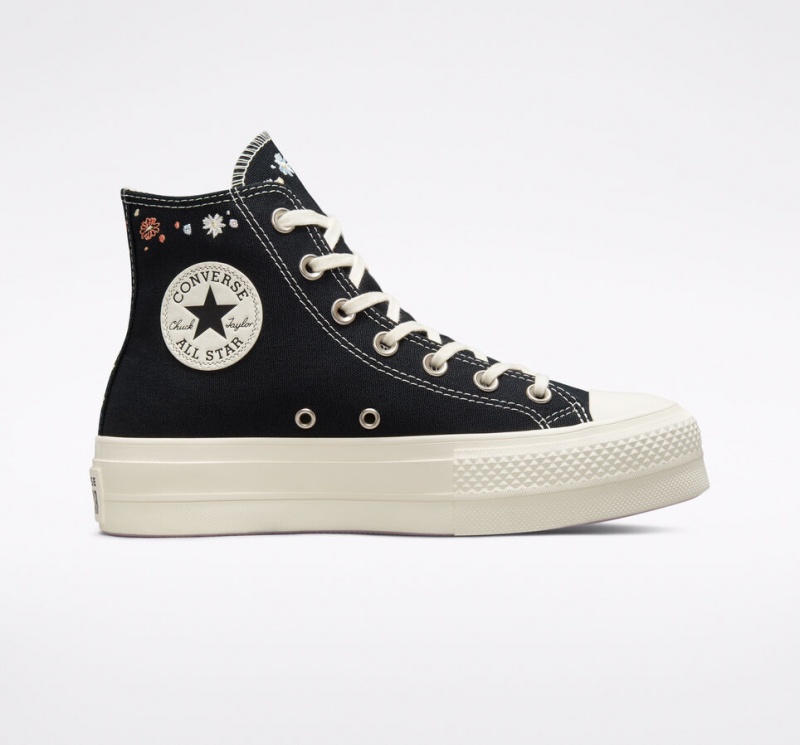 Converse Chuck Taylor All Star Lift Platform Embroidered Floral Sort | 12346ZQHY