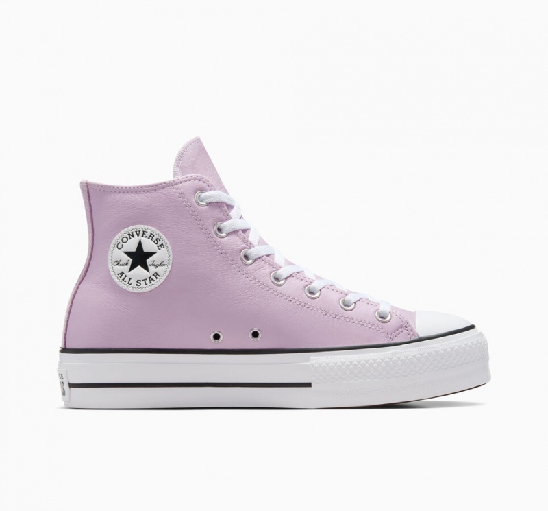 Converse Chuck Taylor All Star Lift Platform Excess Materials Hvide Sort | 23418YPLZ