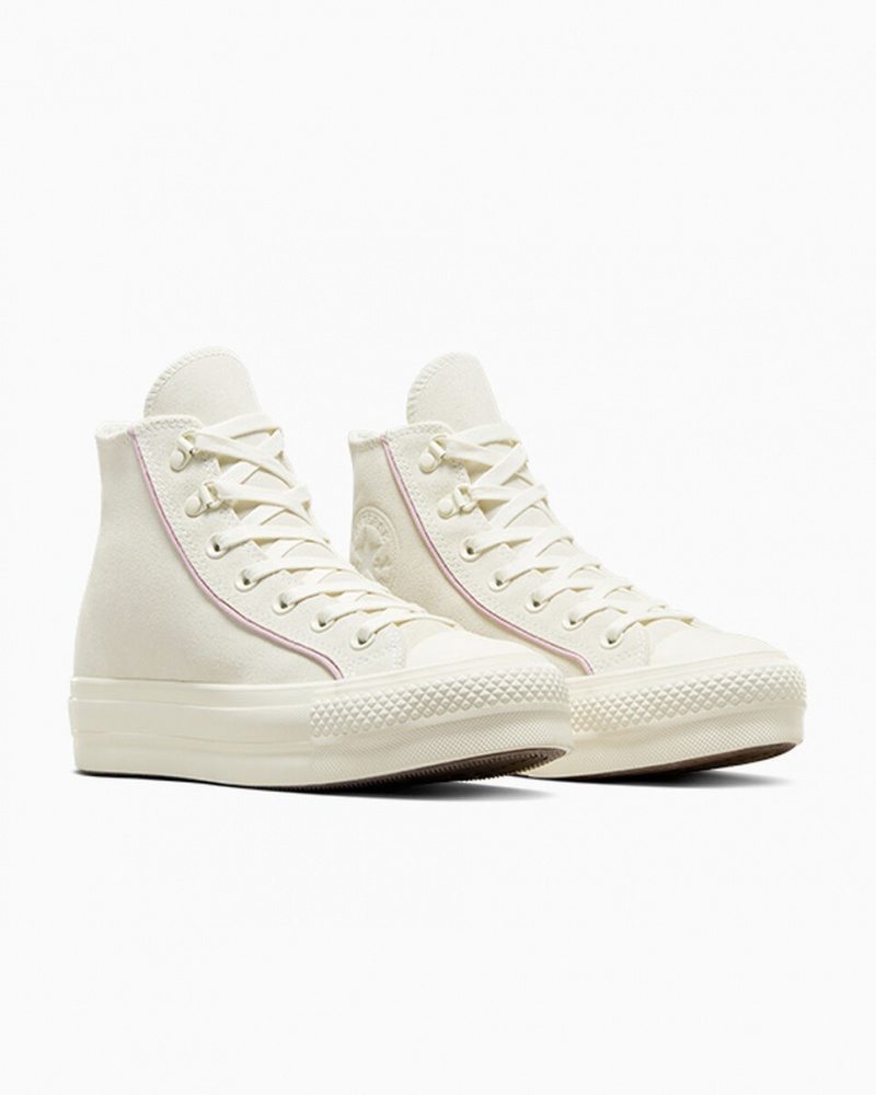 Converse Chuck Taylor All Star Lift Platform Ruskind Egret / Phantom Violet / Egret | 81049EWSR