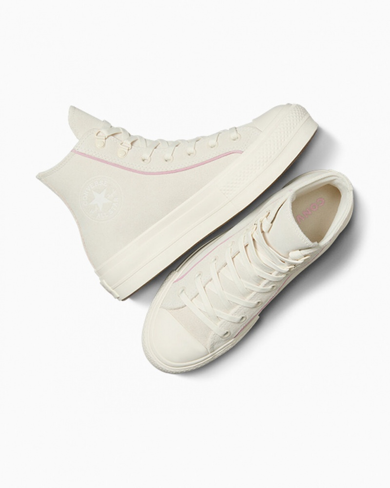 Converse Chuck Taylor All Star Lift Platform Ruskind Egret / Phantom Violet / Egret | 81049EWSR