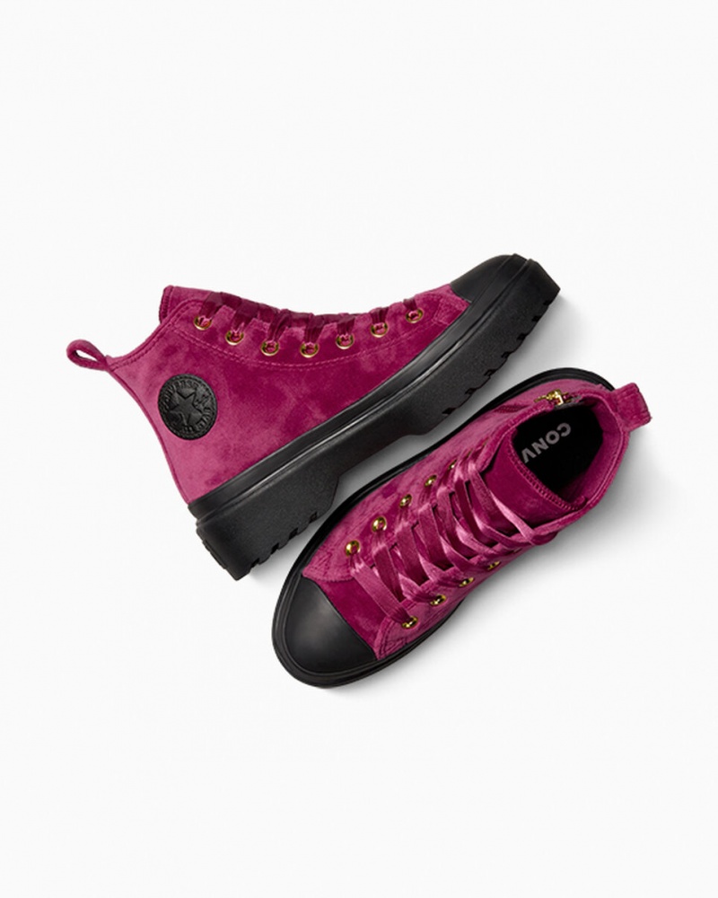 Converse Chuck Taylor All Star Lugged Lift Platform Velvet Sort Sort | 42891FGOH