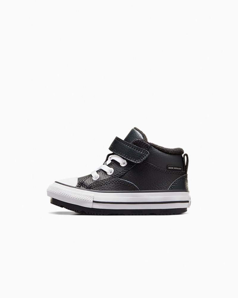 Converse Chuck Taylor All Star Malden Street Boot Sort Sort Hvide | 97436NKBD