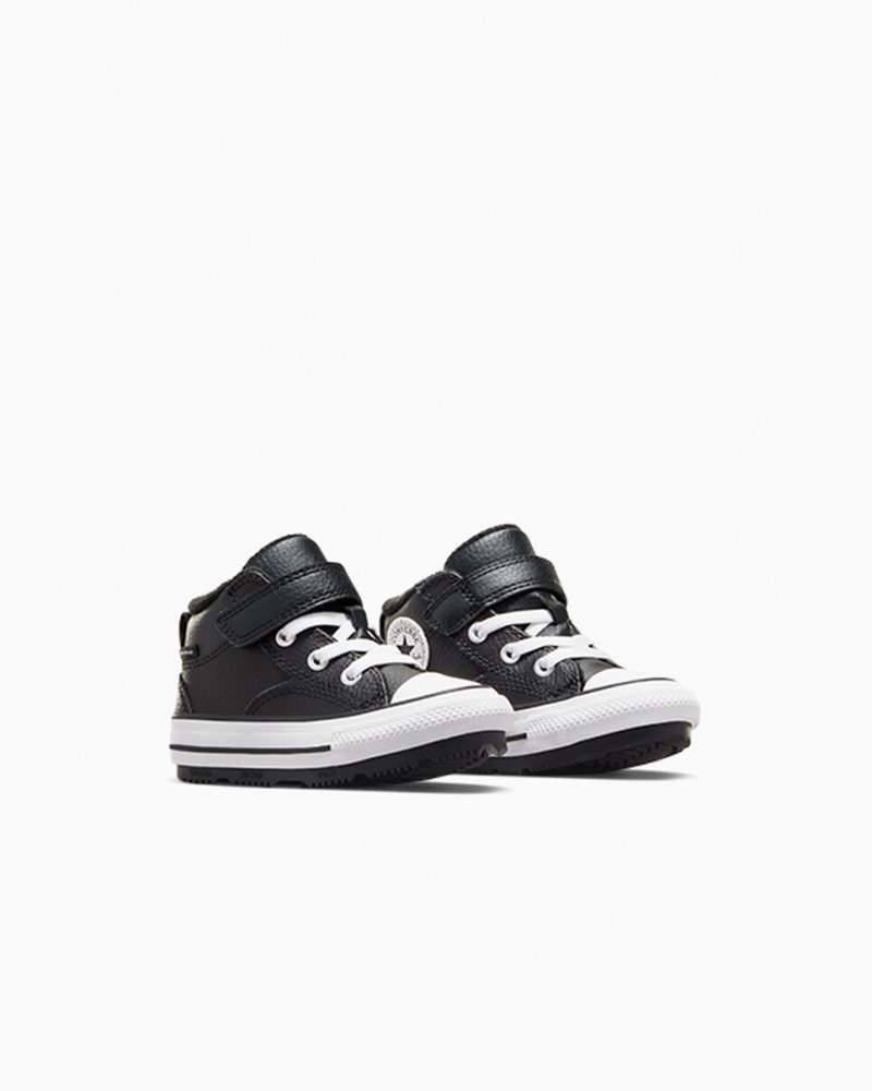 Converse Chuck Taylor All Star Malden Street Boot Sort Sort Hvide | 97436NKBD