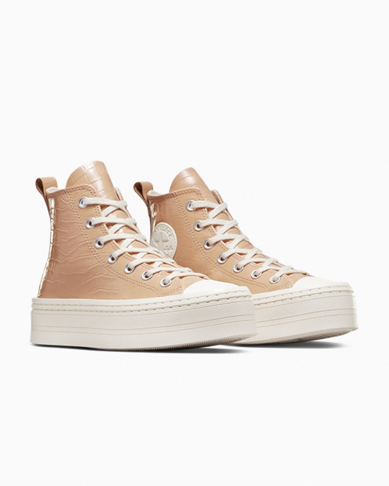 Converse Chuck Taylor All Star Modern Lift Platform Embossed Epic Dune / Epic Dune / Egret | 31564CIEV